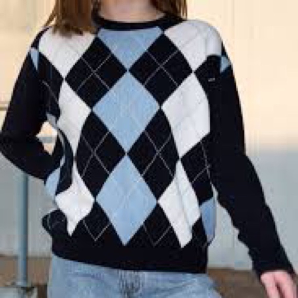 brandy melville argyle sweater